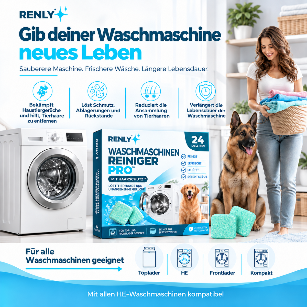 Renly Pro erneuert die Waschmaschine